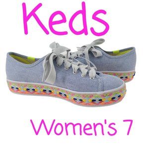 New Keds Women's Triple Kick Jute NEW Sneakers Size 7